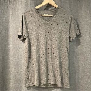 Grey Anchor V-Neck Shirt